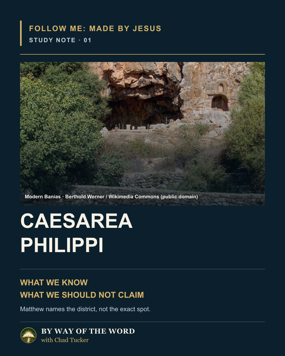 Caesarea Philippi: Where Peter Made the Great Confession